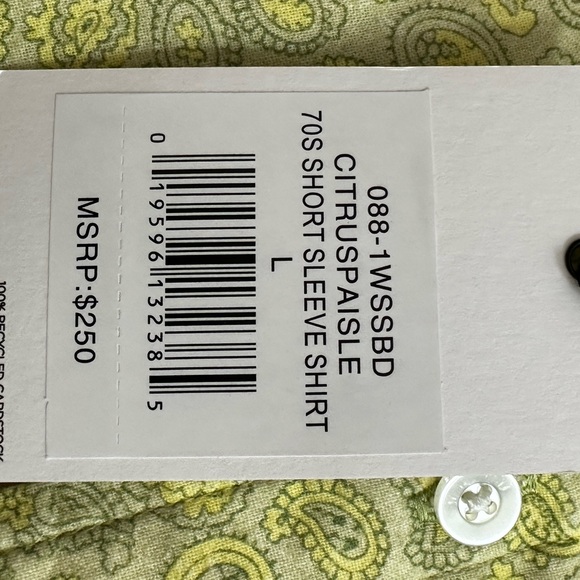 NWT Re/Done short sleeve men’s shirt- size L - Picture 4 of 4